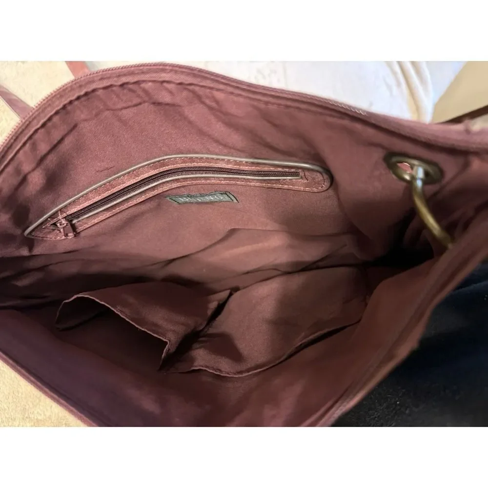 Bueno Faux Leather Brown Cross Body Bag. Shoulder Strap - Picture 7 of 9